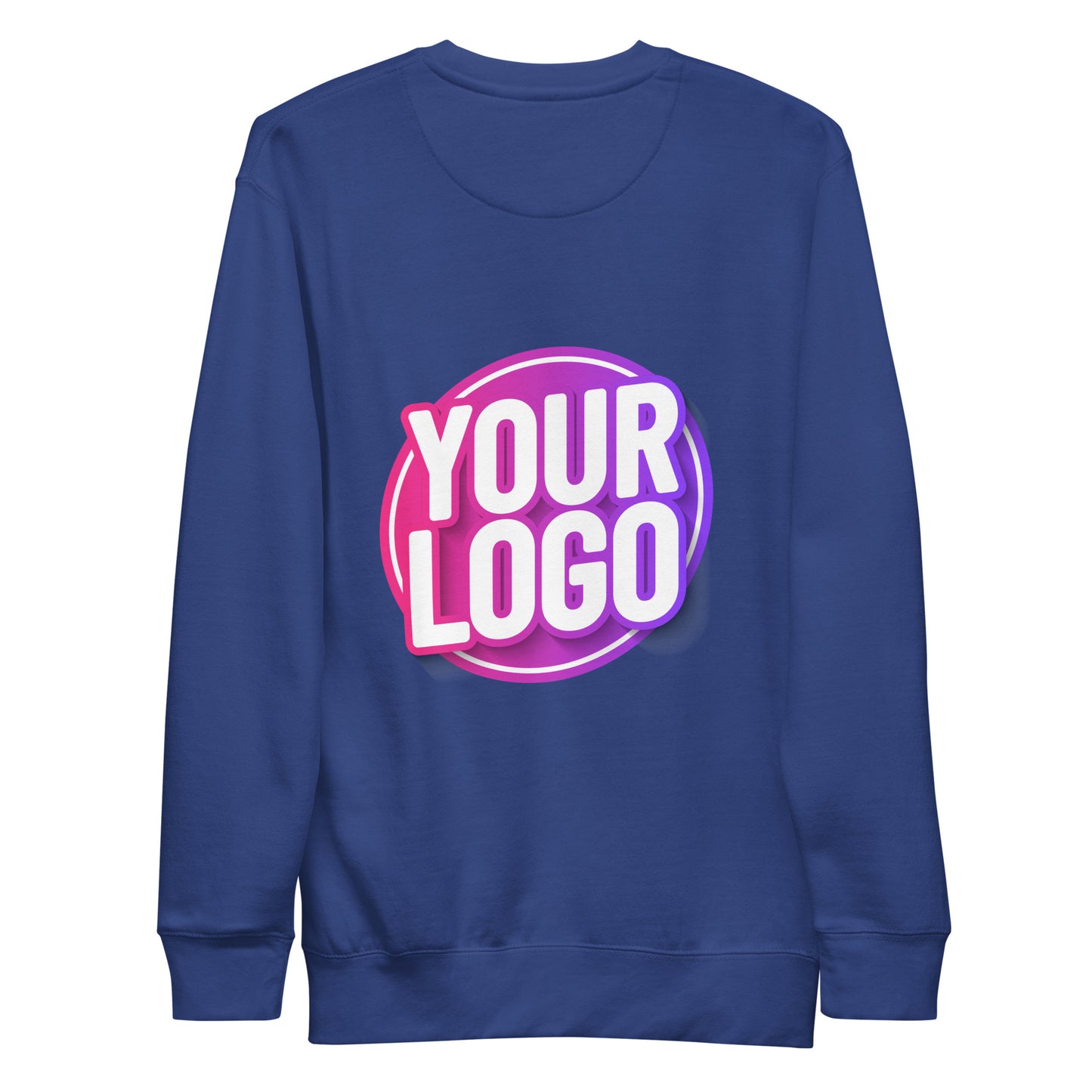 Premium Sweatshirt with Custom Printed Back
