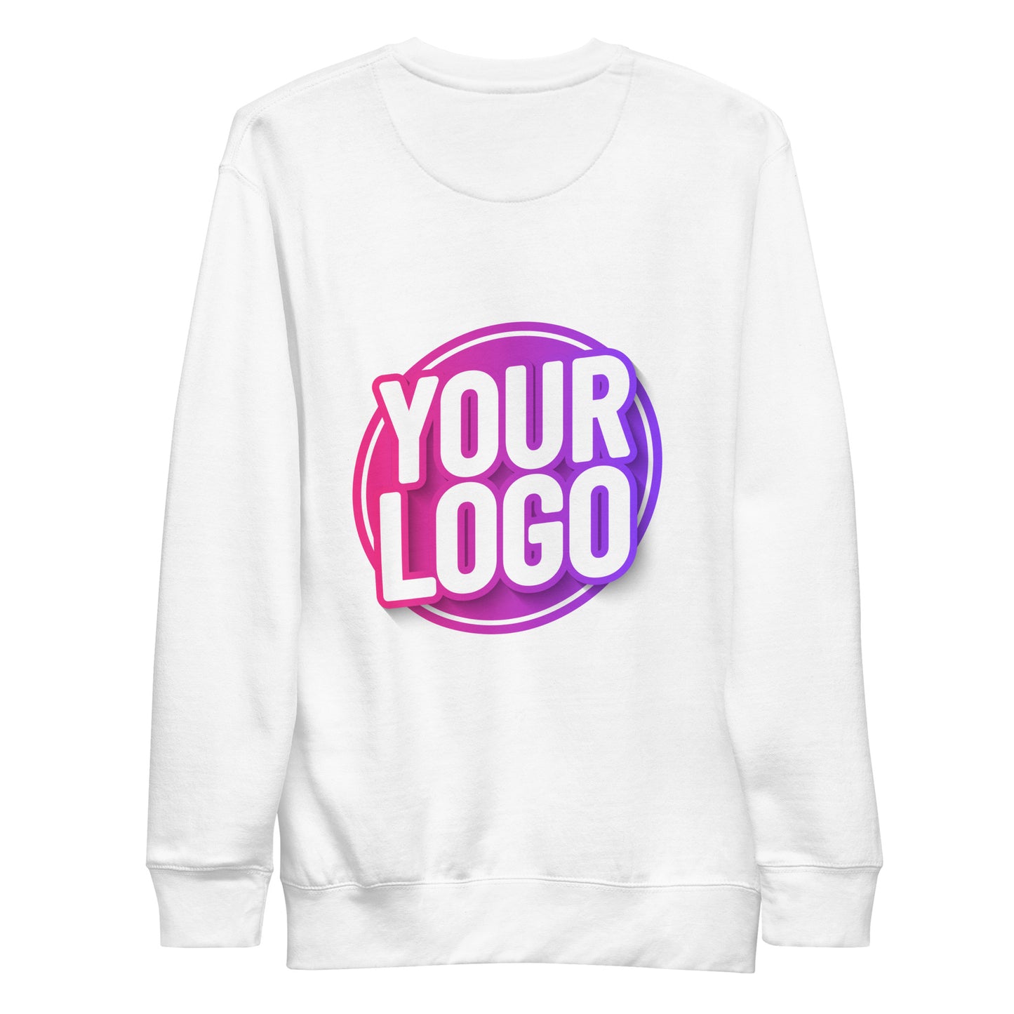Premium Sweatshirt with Custom Printed Back