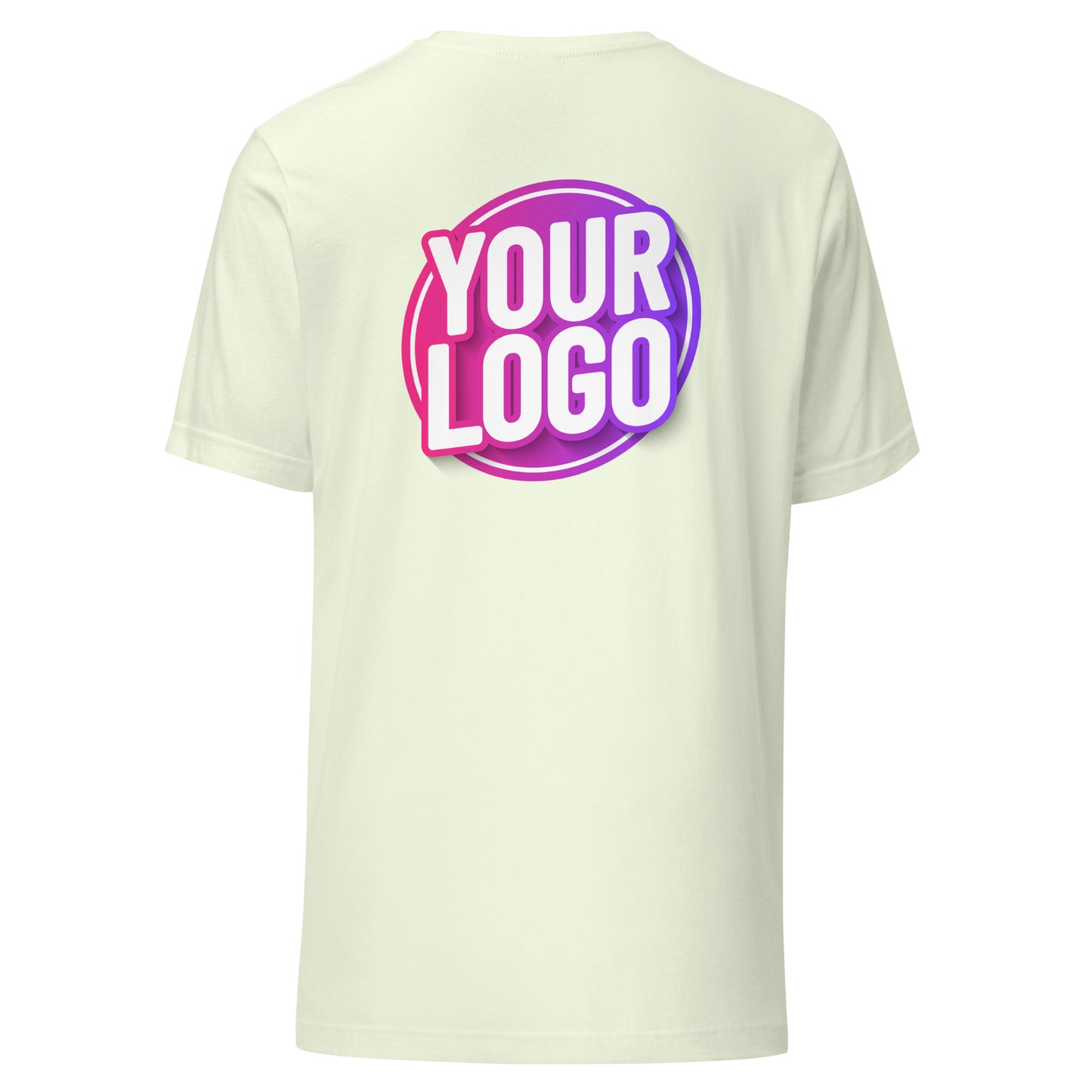 Unisex t-shirt - Citron with Custom Printed Back