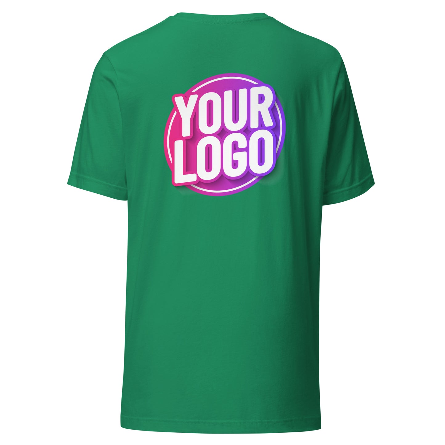 Unisex t-shirt - Kelly with Custom Printed Back