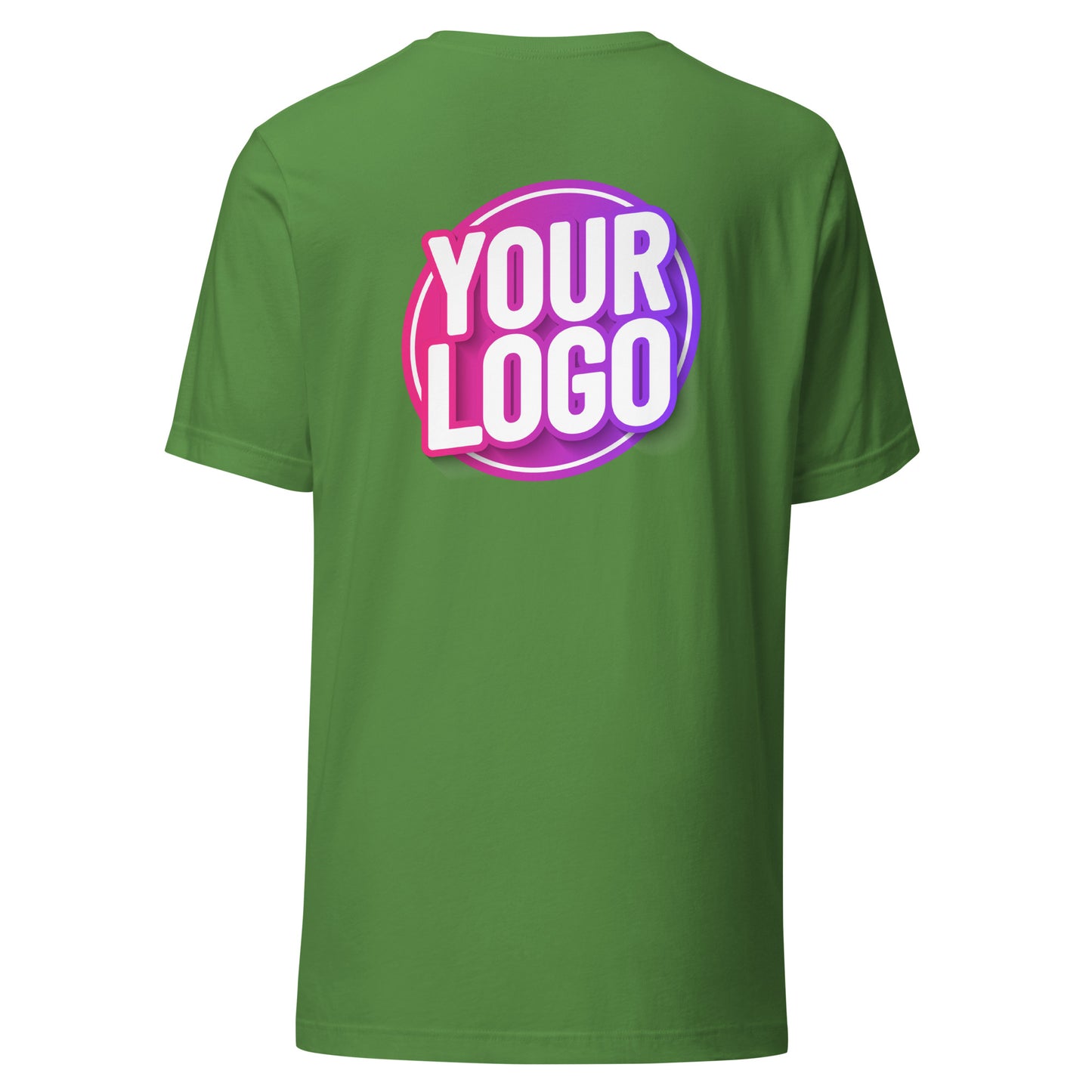 Unisex t-shirt - Leaf with Custom Printed Back