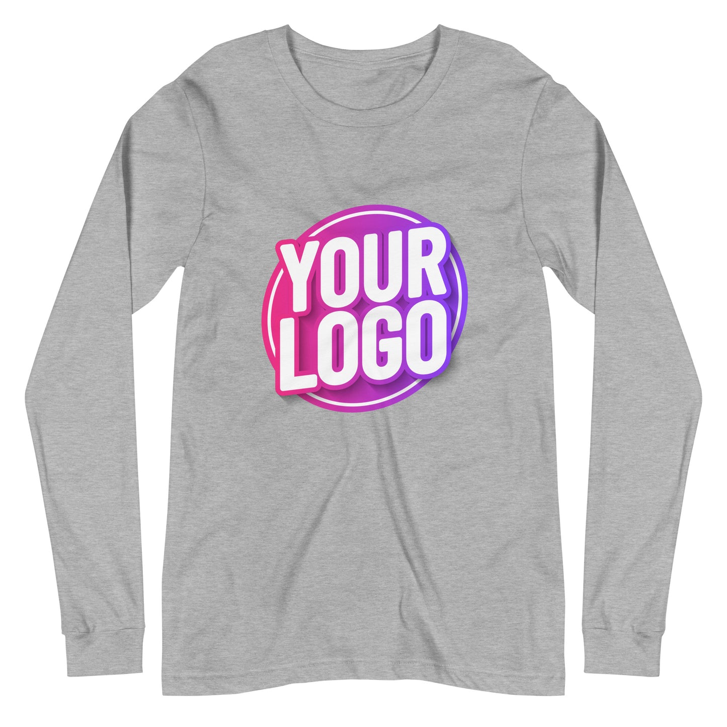 Long Sleeve Tee with Custom Printed Front