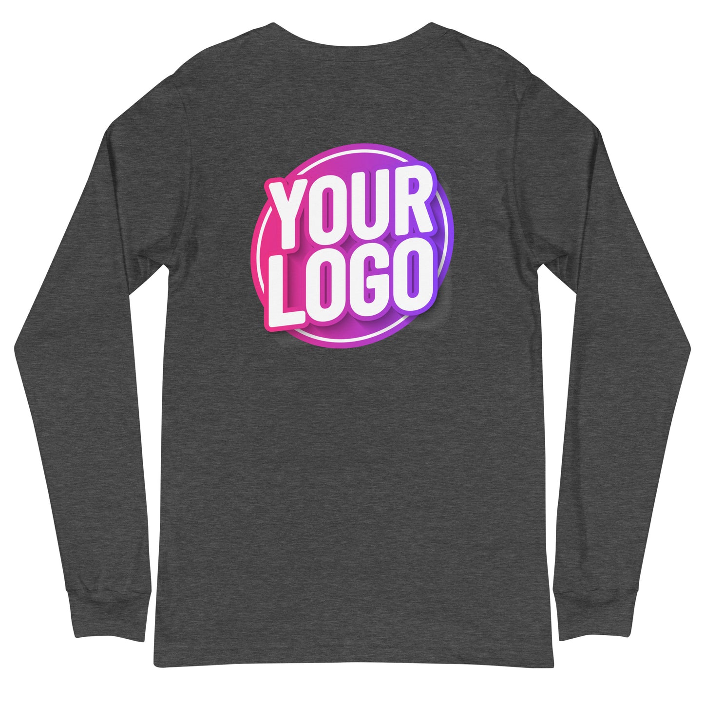 Long Sleeve Tee with Custom Printed Back