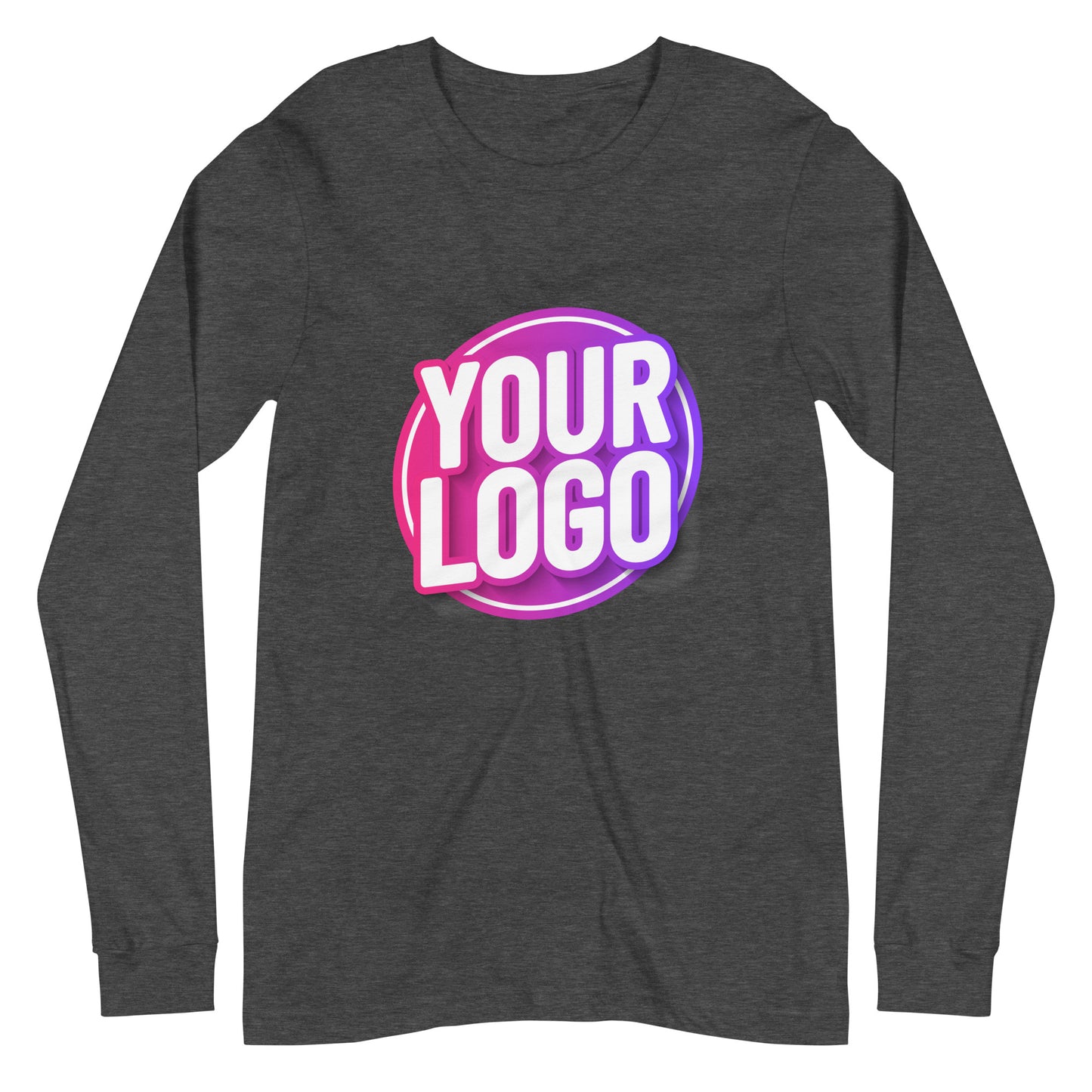 Long Sleeve Tee with Custom Printed Front