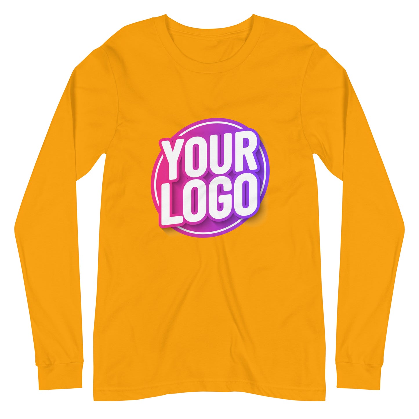 Long Sleeve Tee with Custom Printed Front