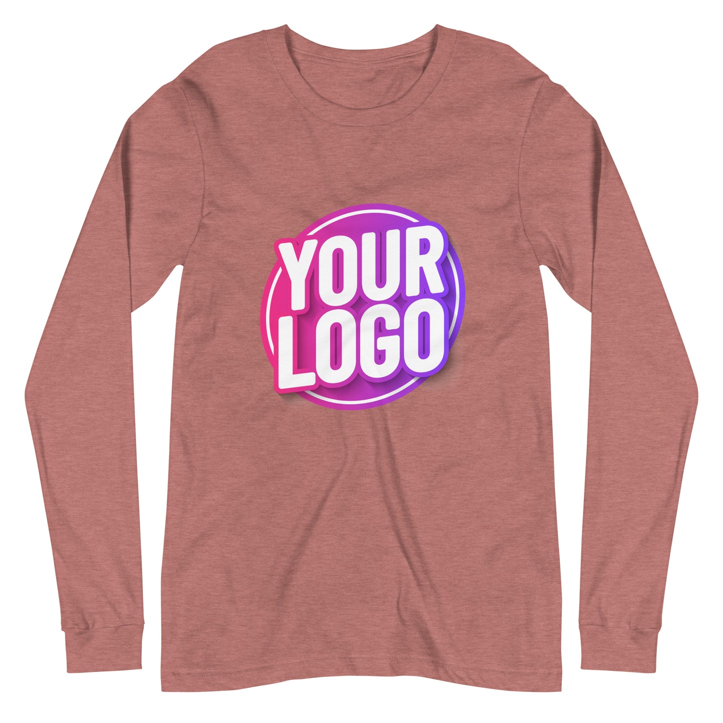 Long Sleeve Tee with Custom Printed Front