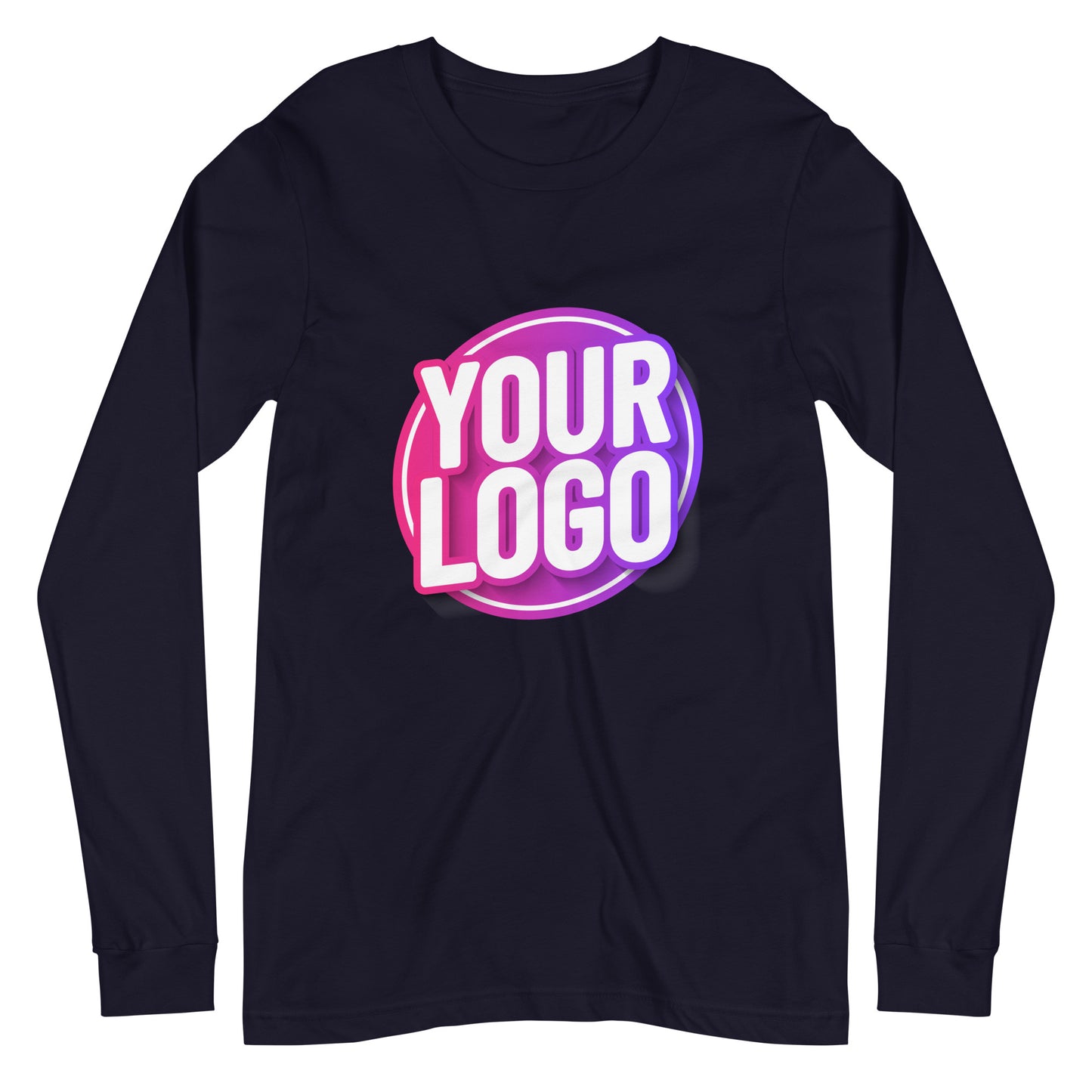 Long Sleeve Tee with Custom Printed Front