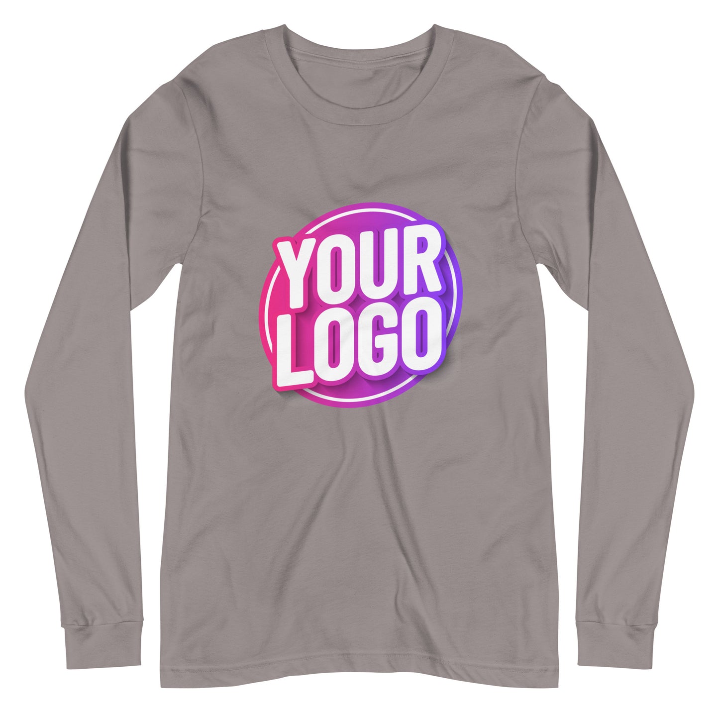 Long Sleeve Tee with Custom Printed Front