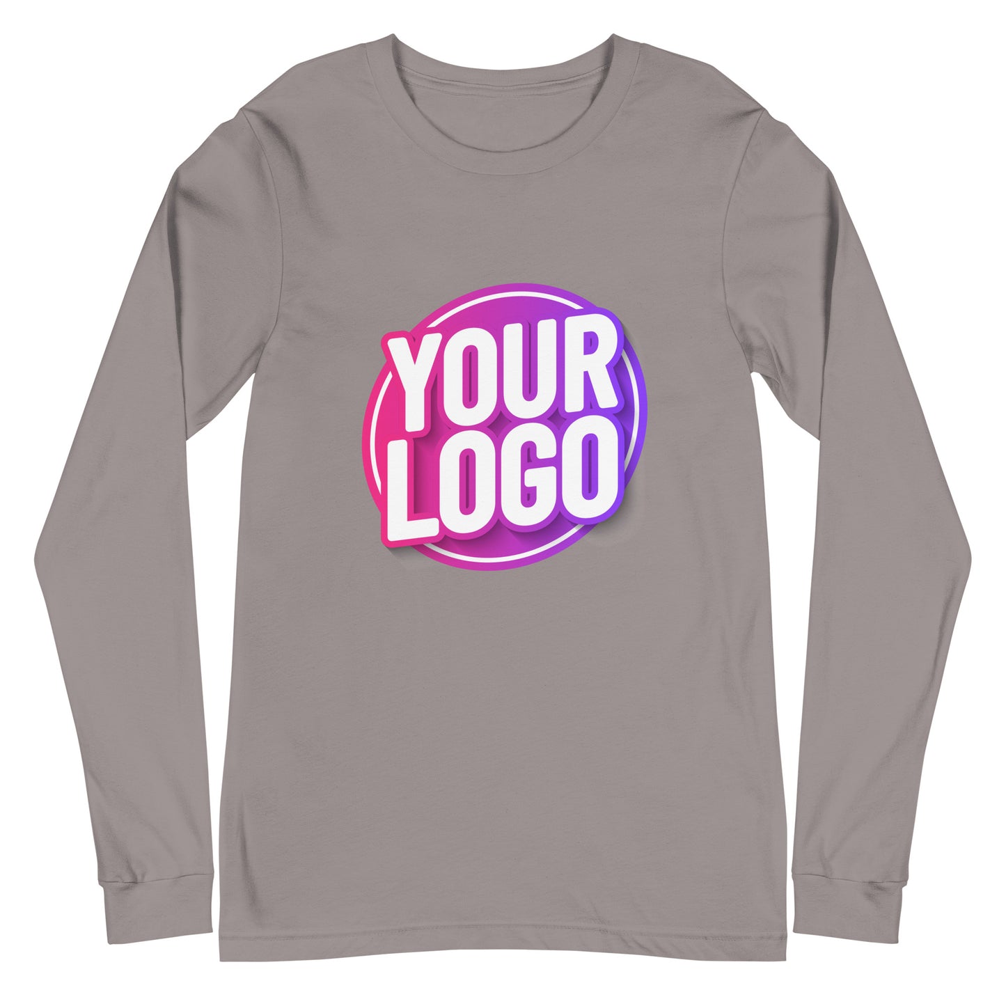 Long Sleeve Tee with Custom Printed Front & Back