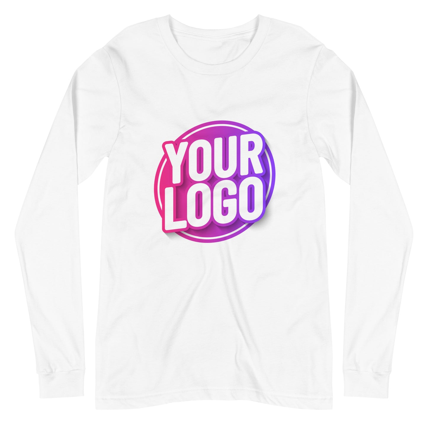 Long Sleeve Tee with Custom Printed Front