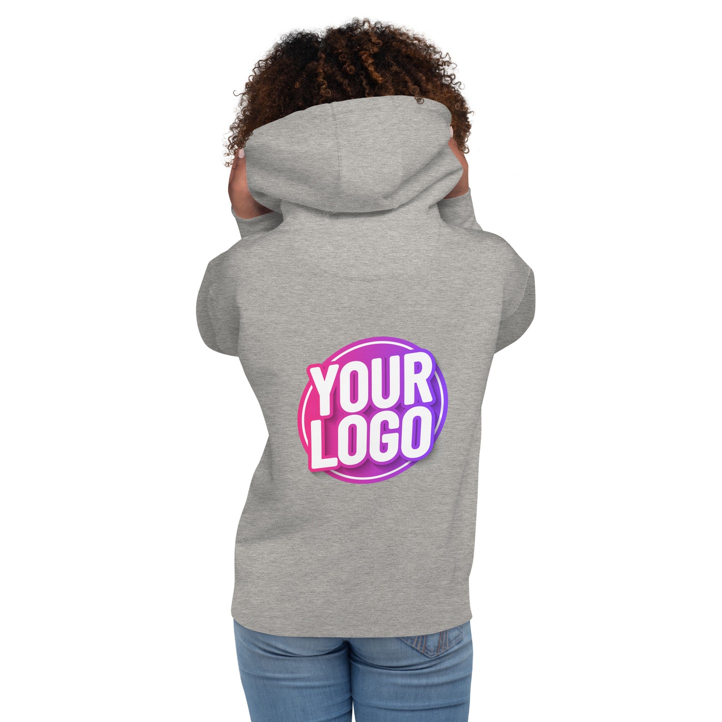 Hoodie with Custom Printed Back