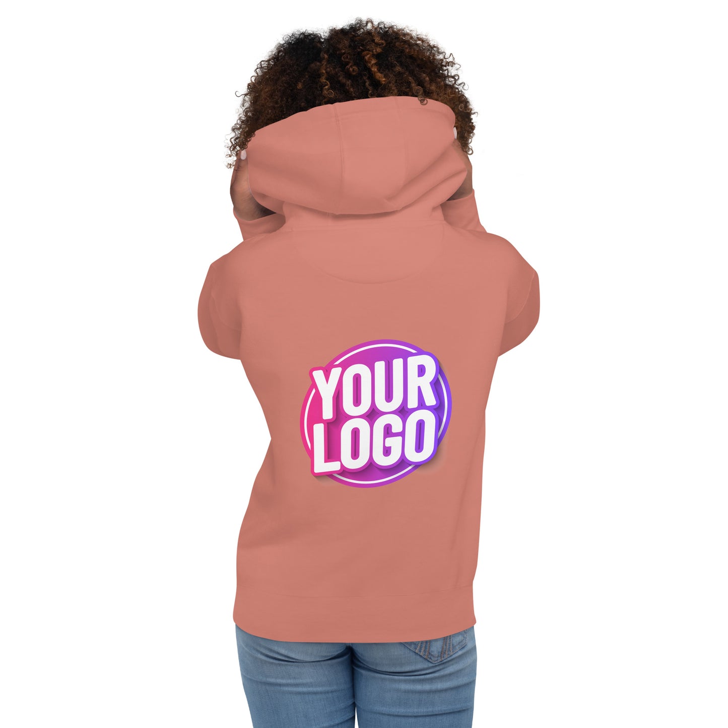 Hoodie with Custom Printed Back