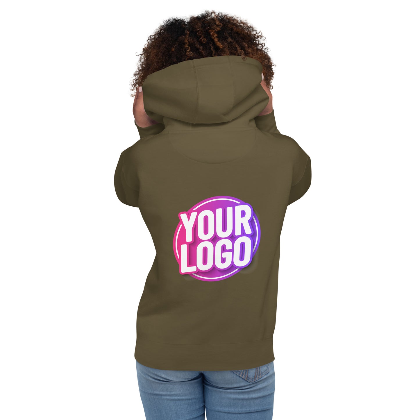 Hoodie with Custom Printed Back