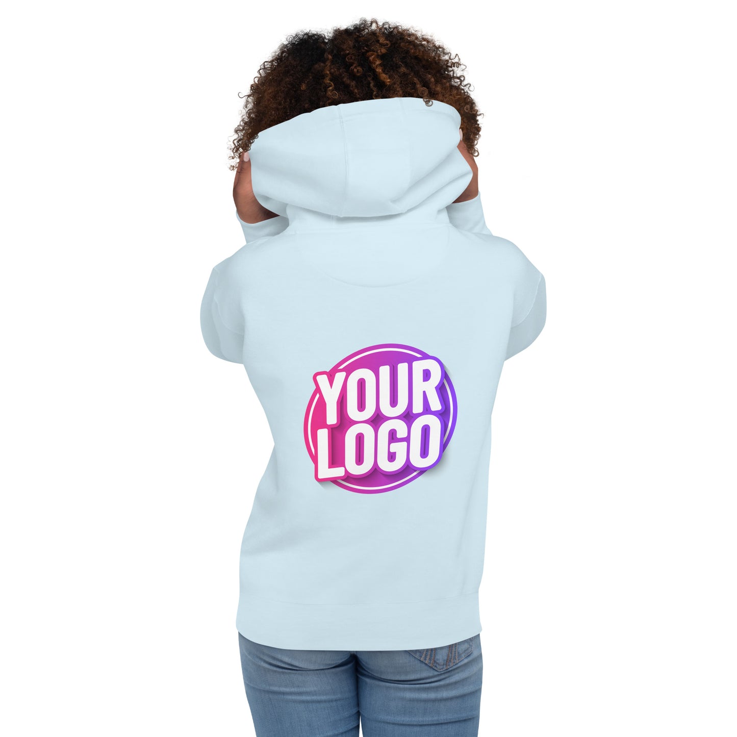 Hoodie with Custom Printed Back