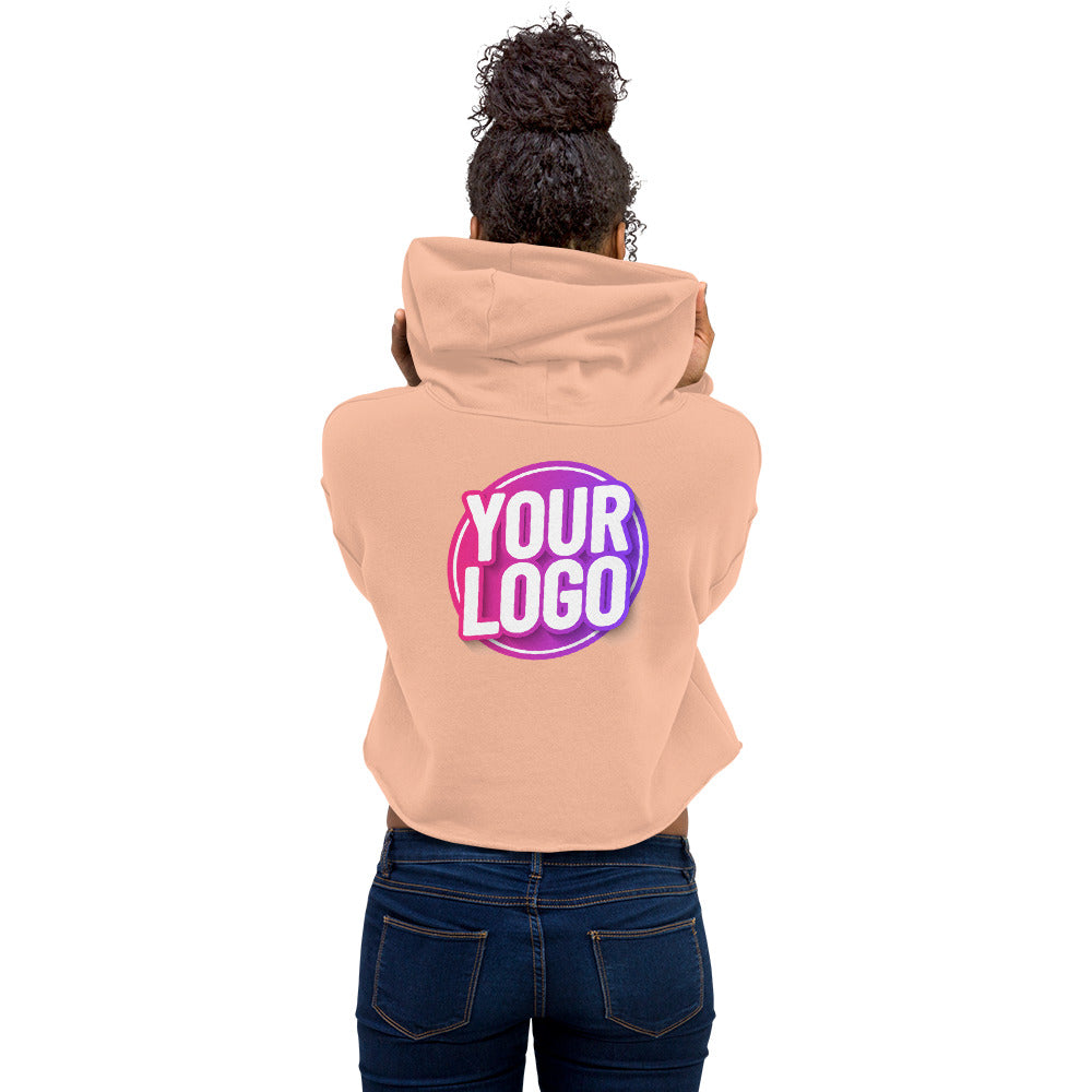 Crop Hoodie with Custom Printed Front & Back